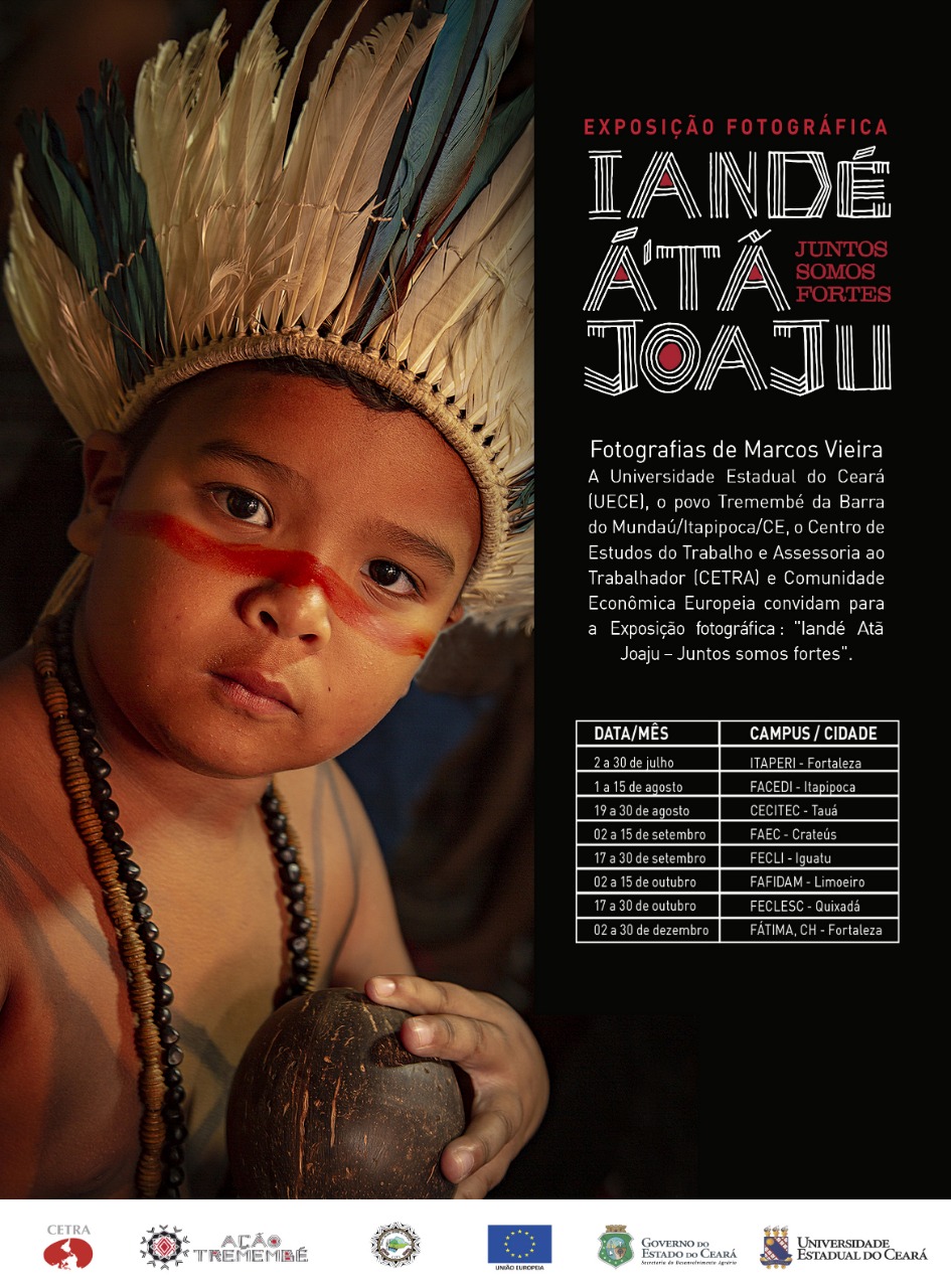 FAFIDAM apresenta a exposição do fotógrafo Marcos Vieira intitulada, IANDÉ Á`TÃ JOAJU (JUNTOS SOMOS FORTES)