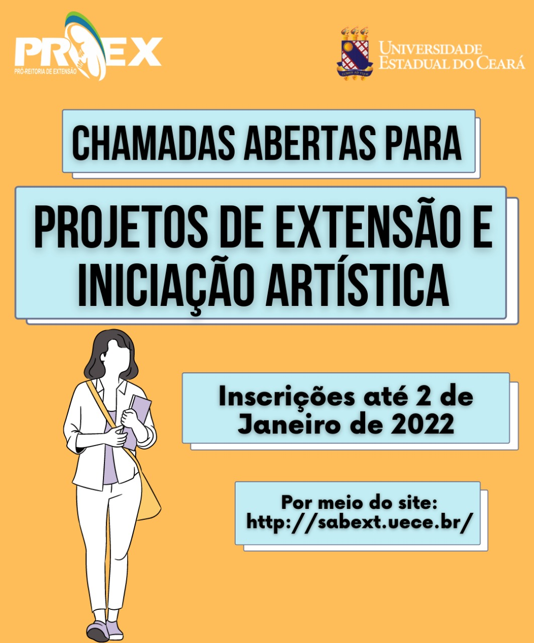 Proex/Uece recebe propostas para Programas de Extensão e de Iniciação Artística
