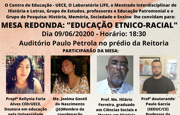 MESA REDONDA: “EDUCAÇÃO ETNICO-RACIAL”