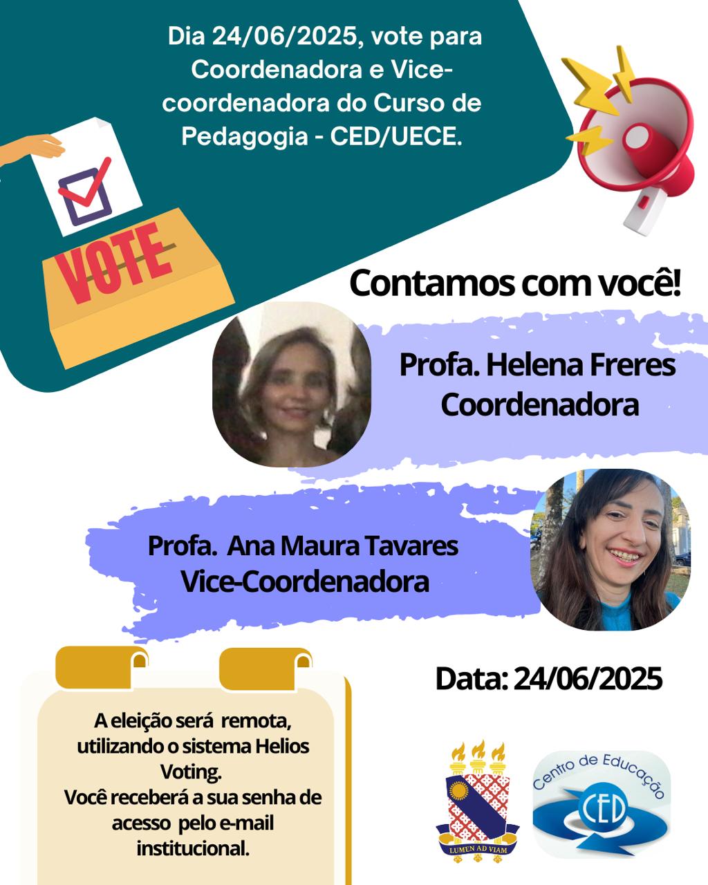 Eleição para Coordenadoria do Curso de Pedagogia – CED/UECE