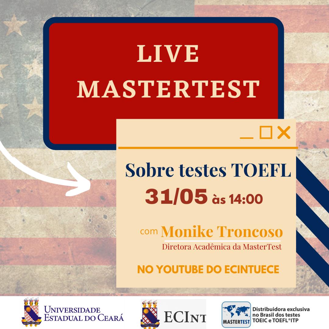 LIVE MasterTest sobre Testes TOEFL