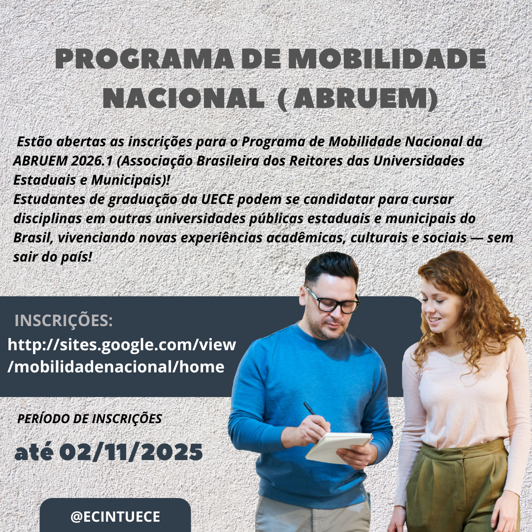 Programa de Mobilidade Nacional da ABRUEM 2026.1