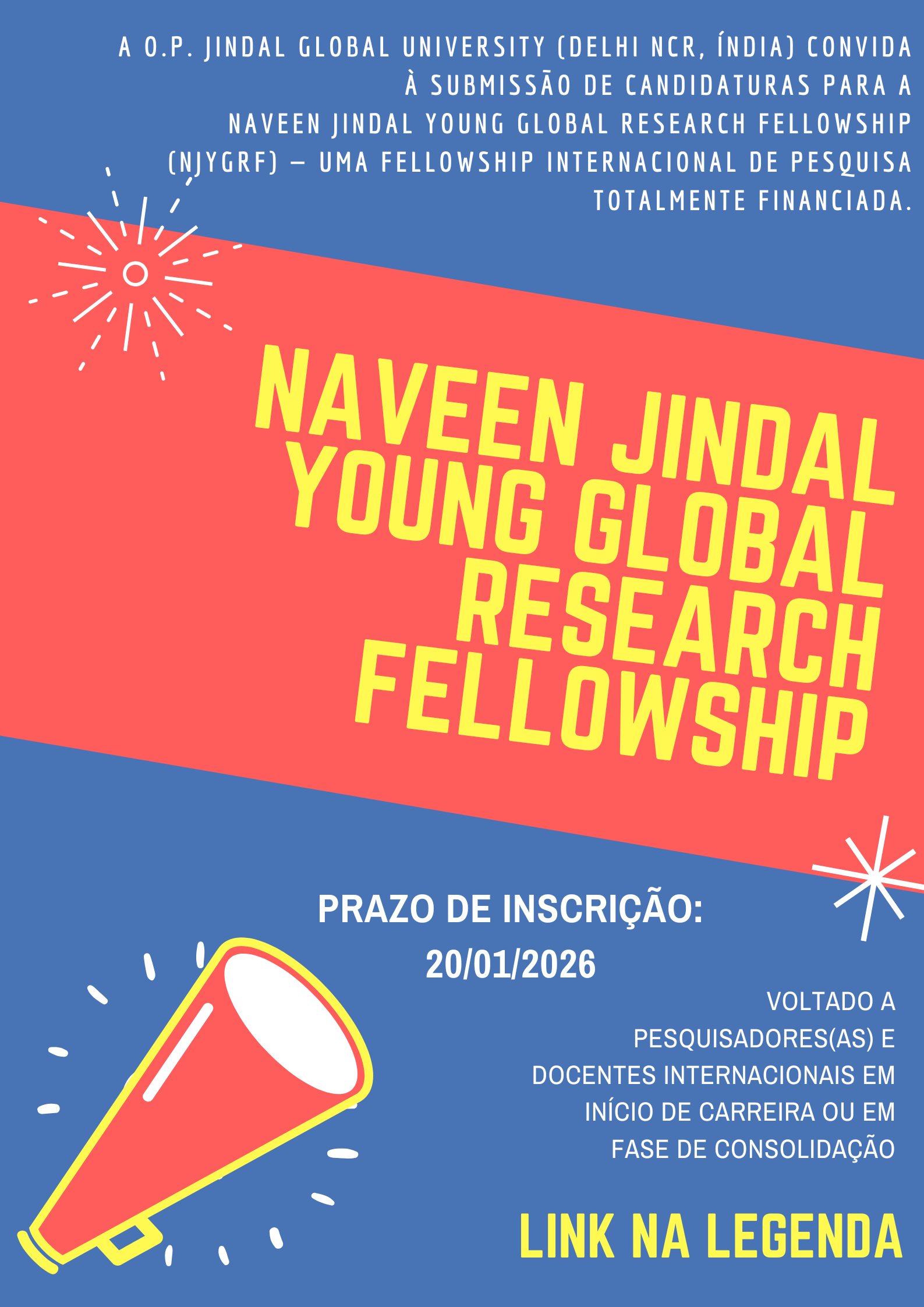 Naveen Jindal Young Global Research Fellowship (NJYGRF)