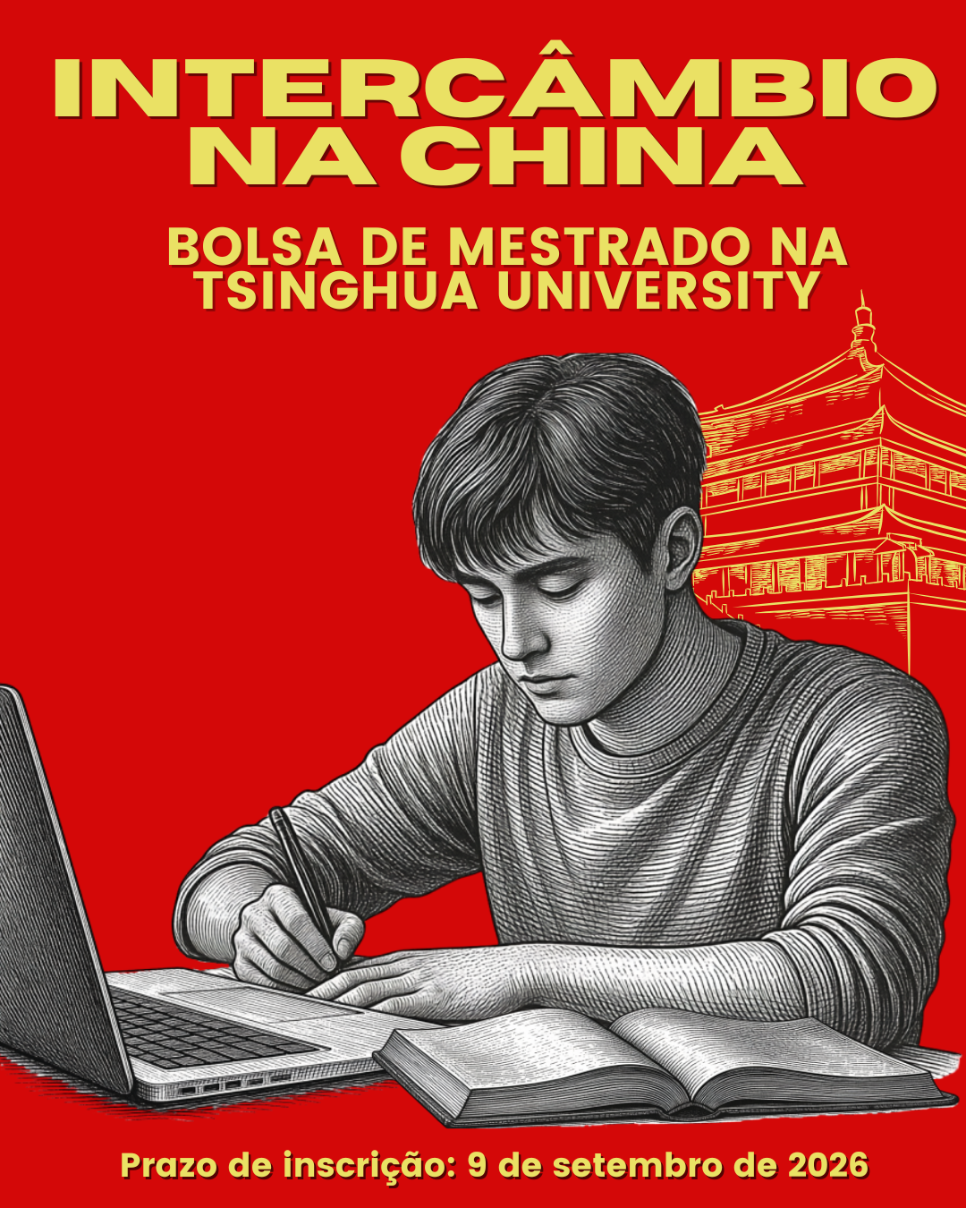 BOLSA DE MESTRADO NA TSINGHUA UNIVERSITY (CHINA)