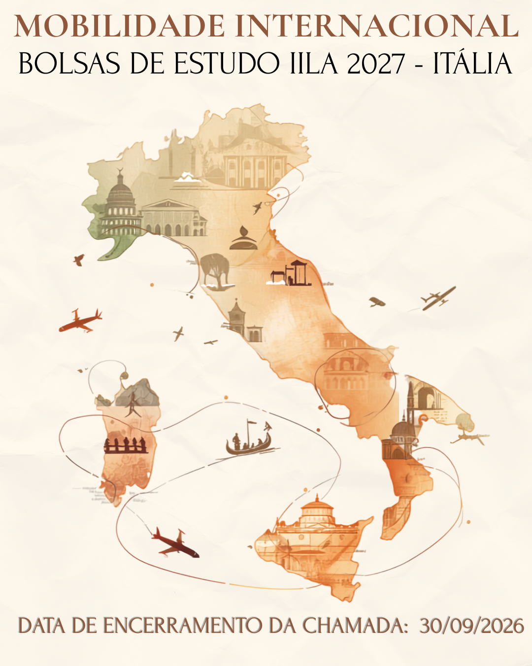 BOLSAS DE ESTUDO IILA 2027 – ITÁLIA