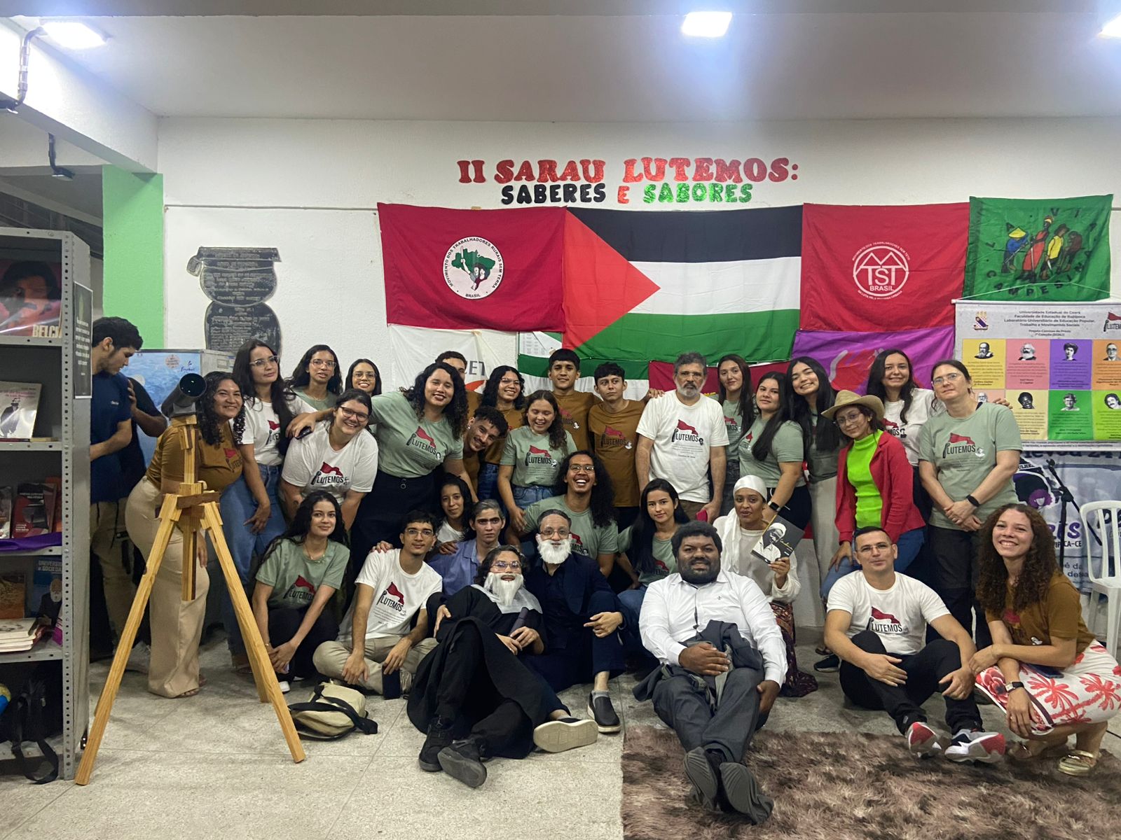 Arte, resistência e consciência social marcaram o II Sarau Lutemos na FACEDI/UECE