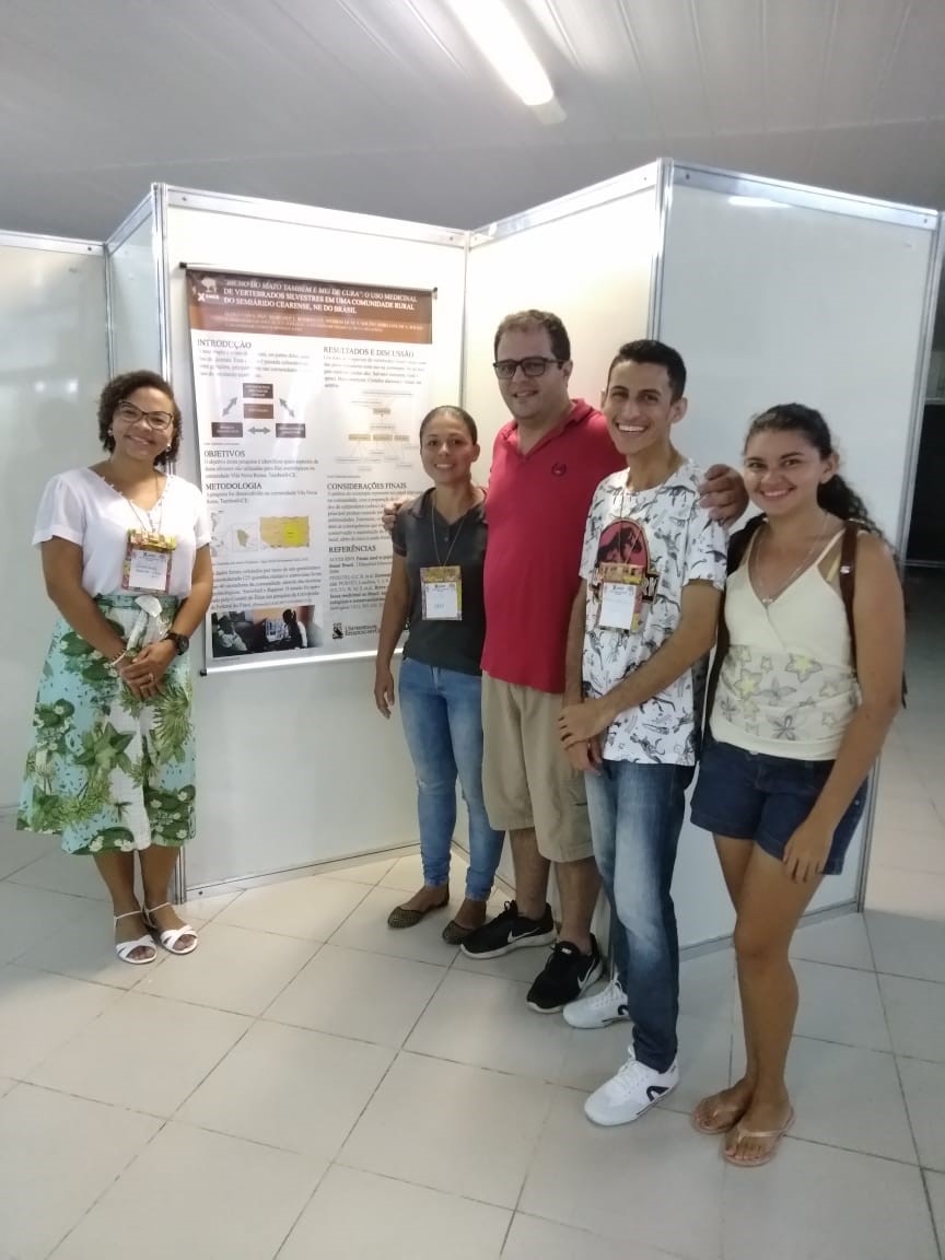Equipe premiada: Professora Shirliane Araújo; alunos Taís Aleixo, Marcos Paulo e Edilane Ribeiro, e Prof. Dr. Wedson Medeiros Souto.