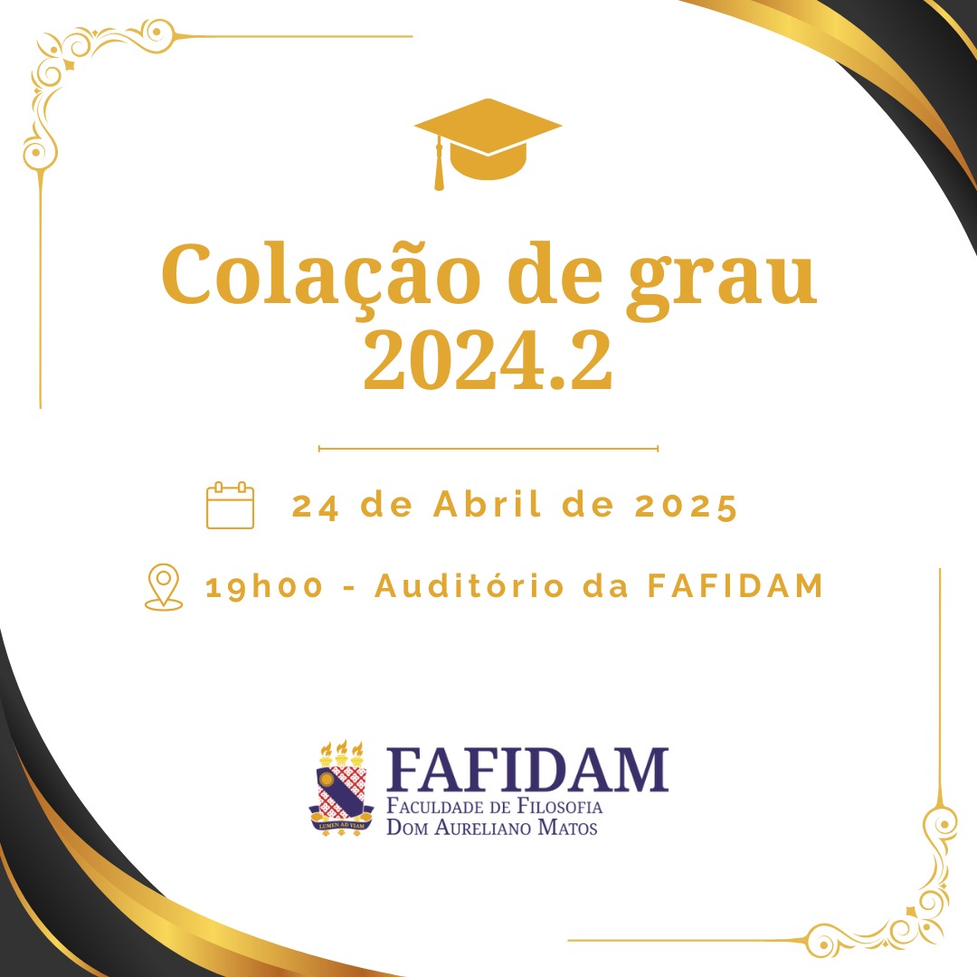 Convite para Colação de Grau da UECE/FAFIDAM