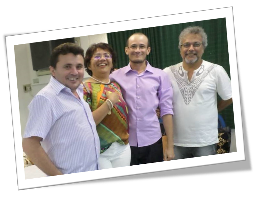 Professores João Rameres, Zilda Menezes, Carlos Rochester e Francisco Egberto Foto da defesa da dissertação