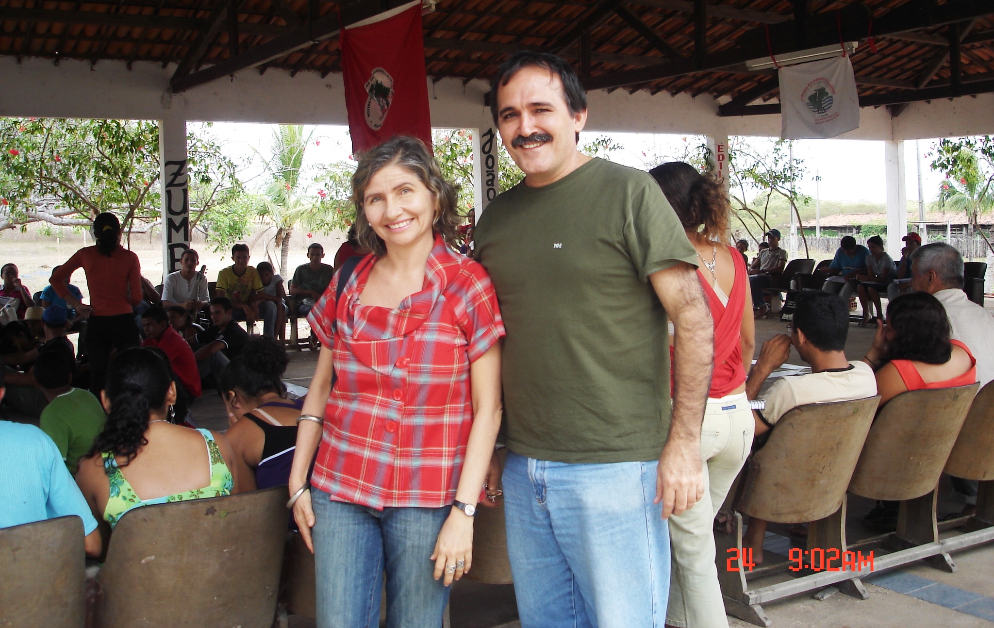 Professores José Ernandi e Sandra Gadelha. Foto: Acervo do Lecampo Professores em atividade de campo