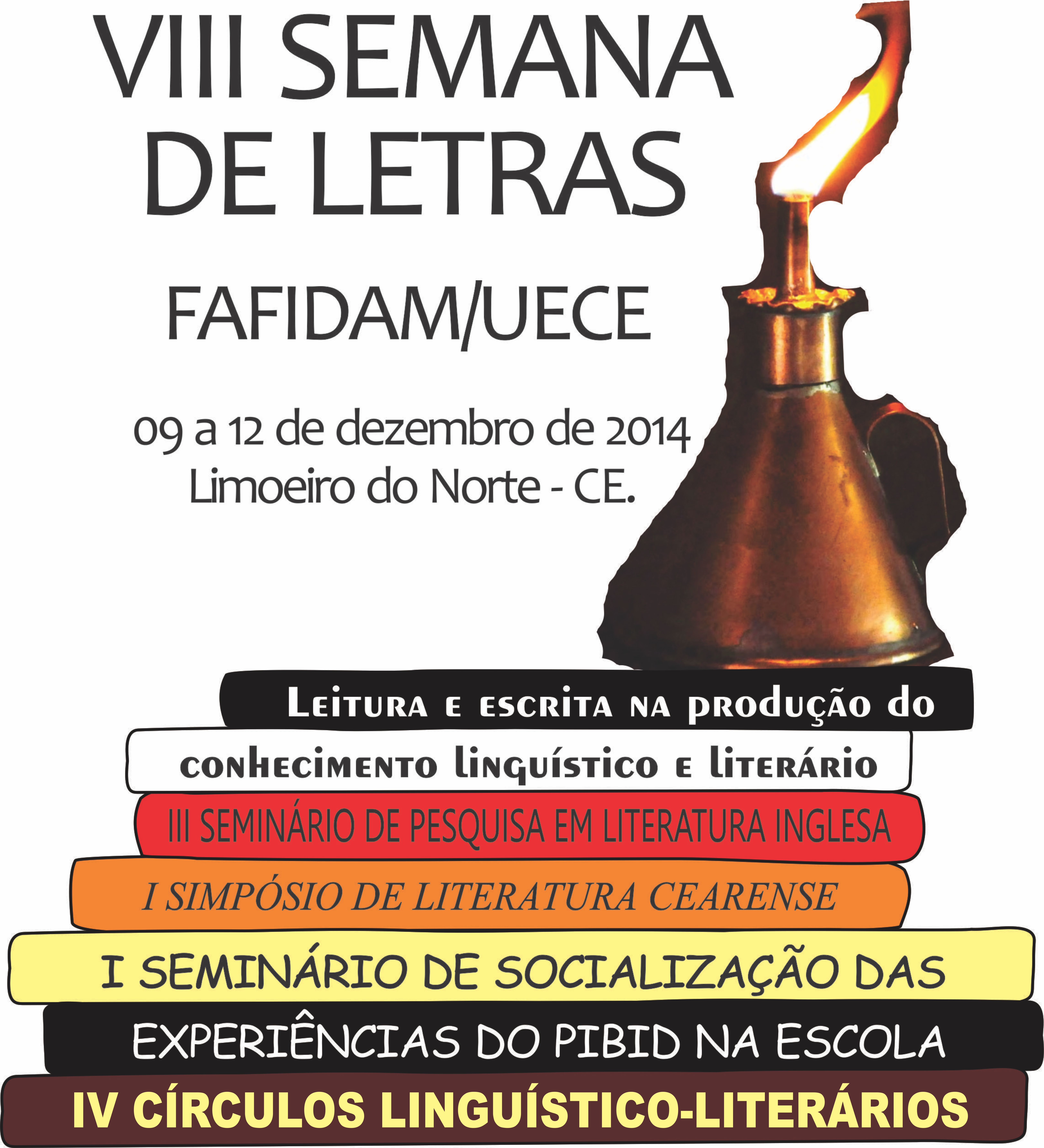 Cartaz da VIII Semana de Letras da FAFIDAM