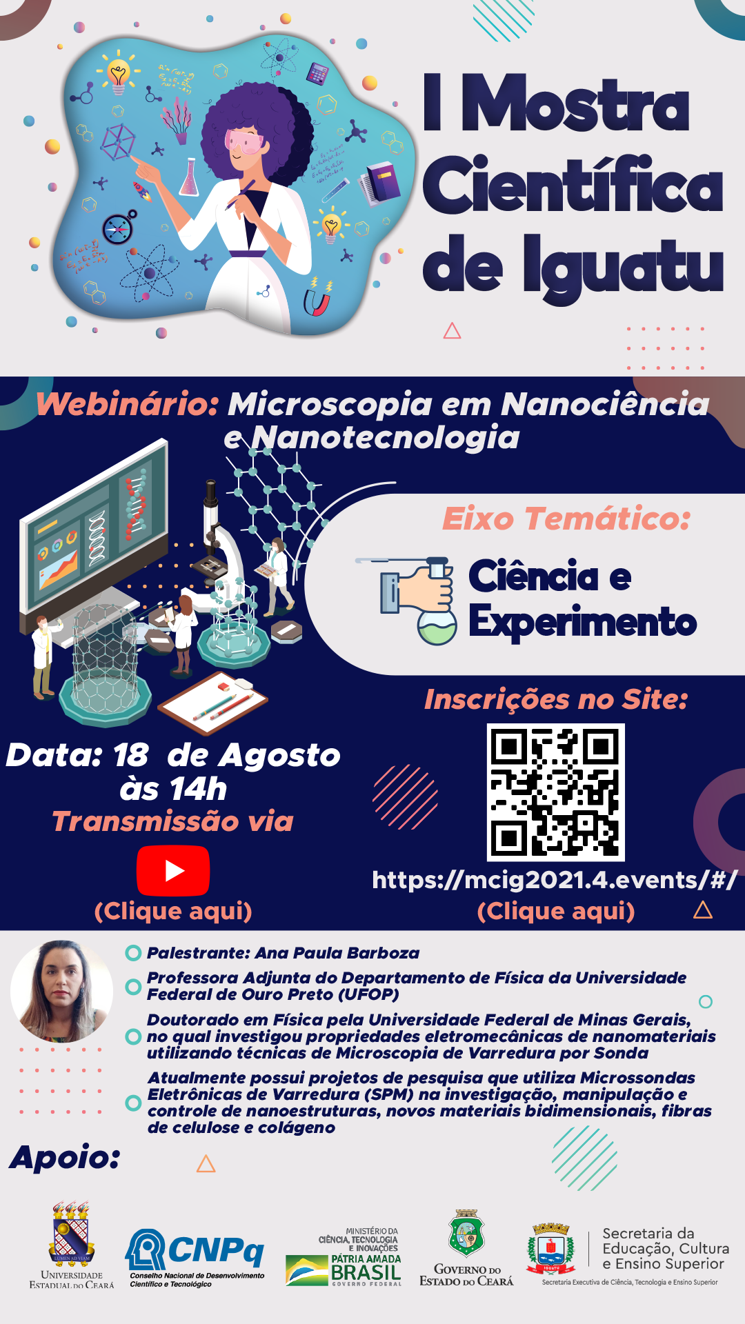 Abertas as inscrições para a terceira Mostra Científica de Iguatu