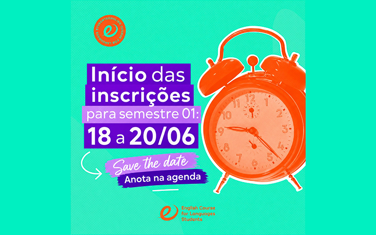 As inscrições para o Semestre 01 do ECLASS estarão abertas de 18 a 20 de junho de 2026.