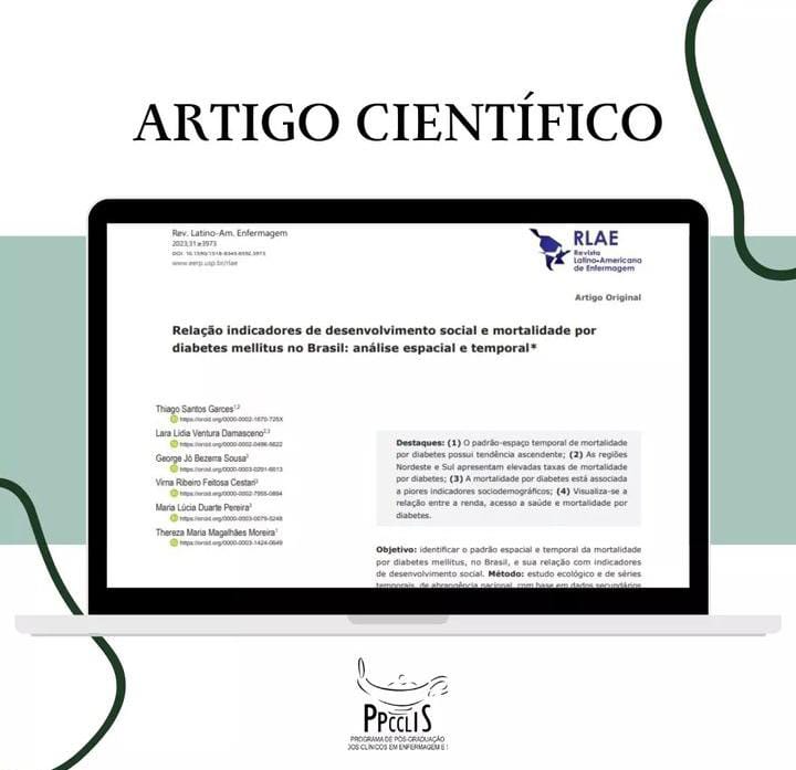 Artigo Científico ”Relação indicadores de desenvolvimento social e mortalidade por diabetes mellitus no Brasil: análise espacial e temporal”