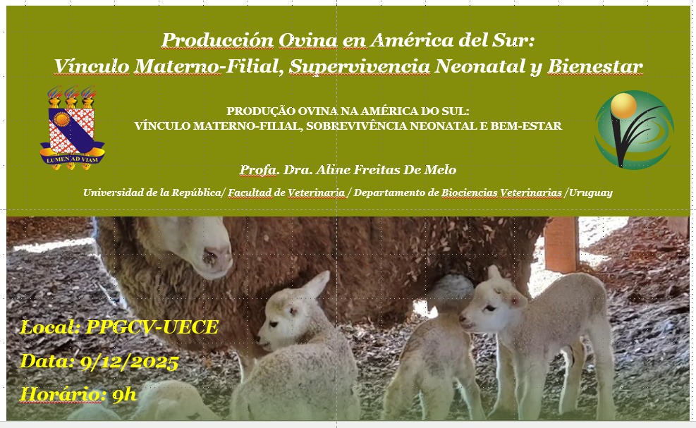Minicurso Produção Ovina na América do Sul: Vínculo Materno-Filial, Sobrevivência Neonatal e Bem-Estar