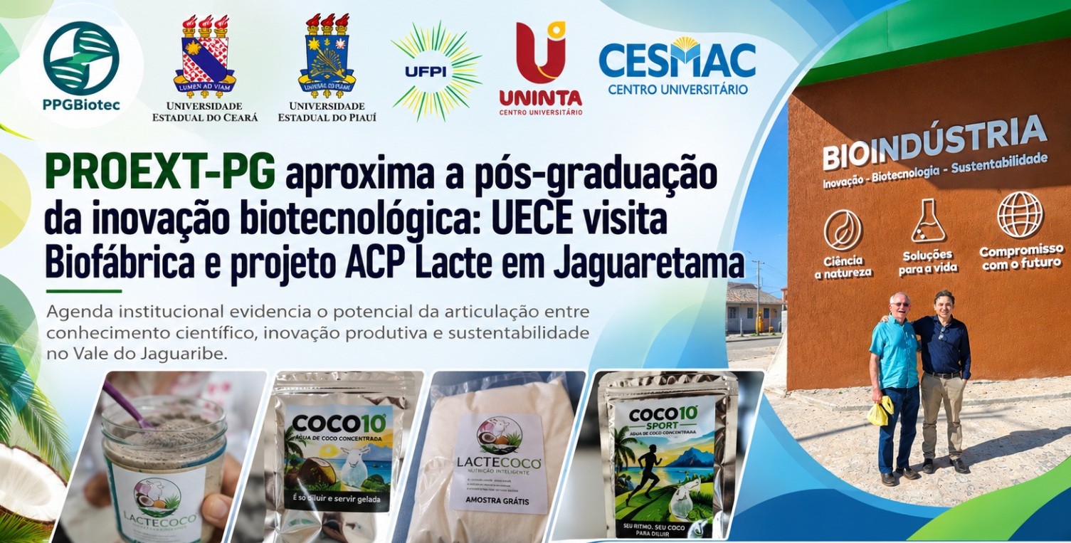 UECE visita Biofábrica e projeto ACP Lacte em Jaguaretama