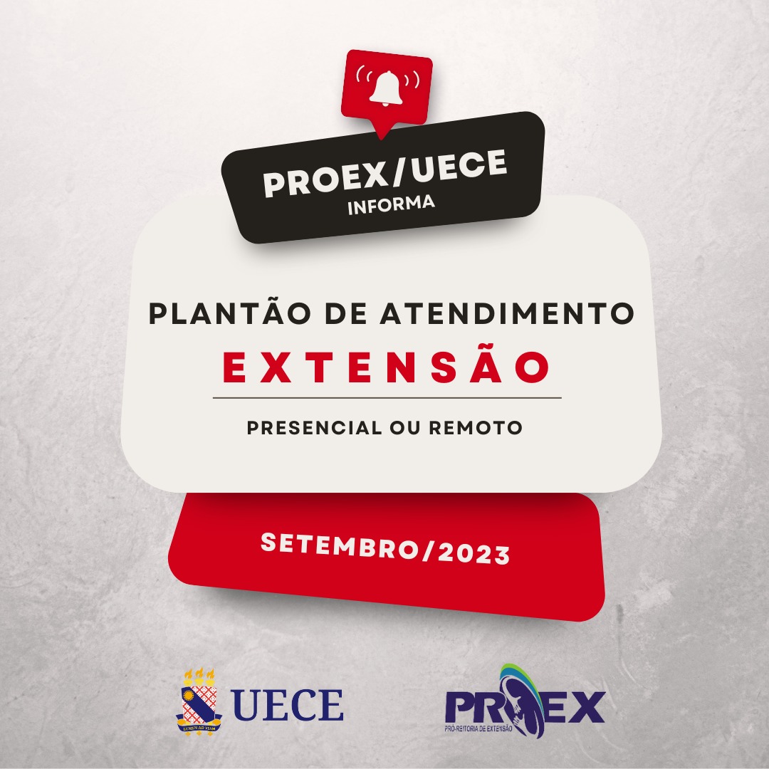 Proex divulga agenda de setembro do Plantão de Atendimento – Extensão