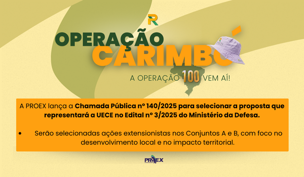 UECE lança Chamada Pública para seleção interna de propostas ao Projeto Rondon – Operação Carimbó