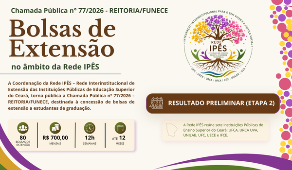 Rede IPÊS divulga resultado da etapa de entrevistas da seleção de bolsistas de extensão