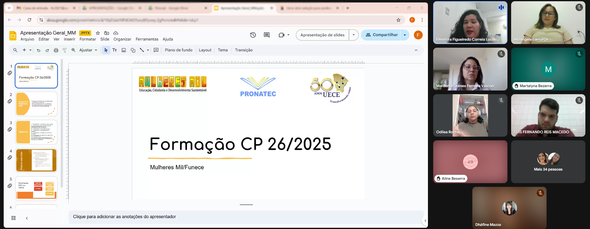 Uece realiza formação para professores do curso “Cuidadora de idoso”