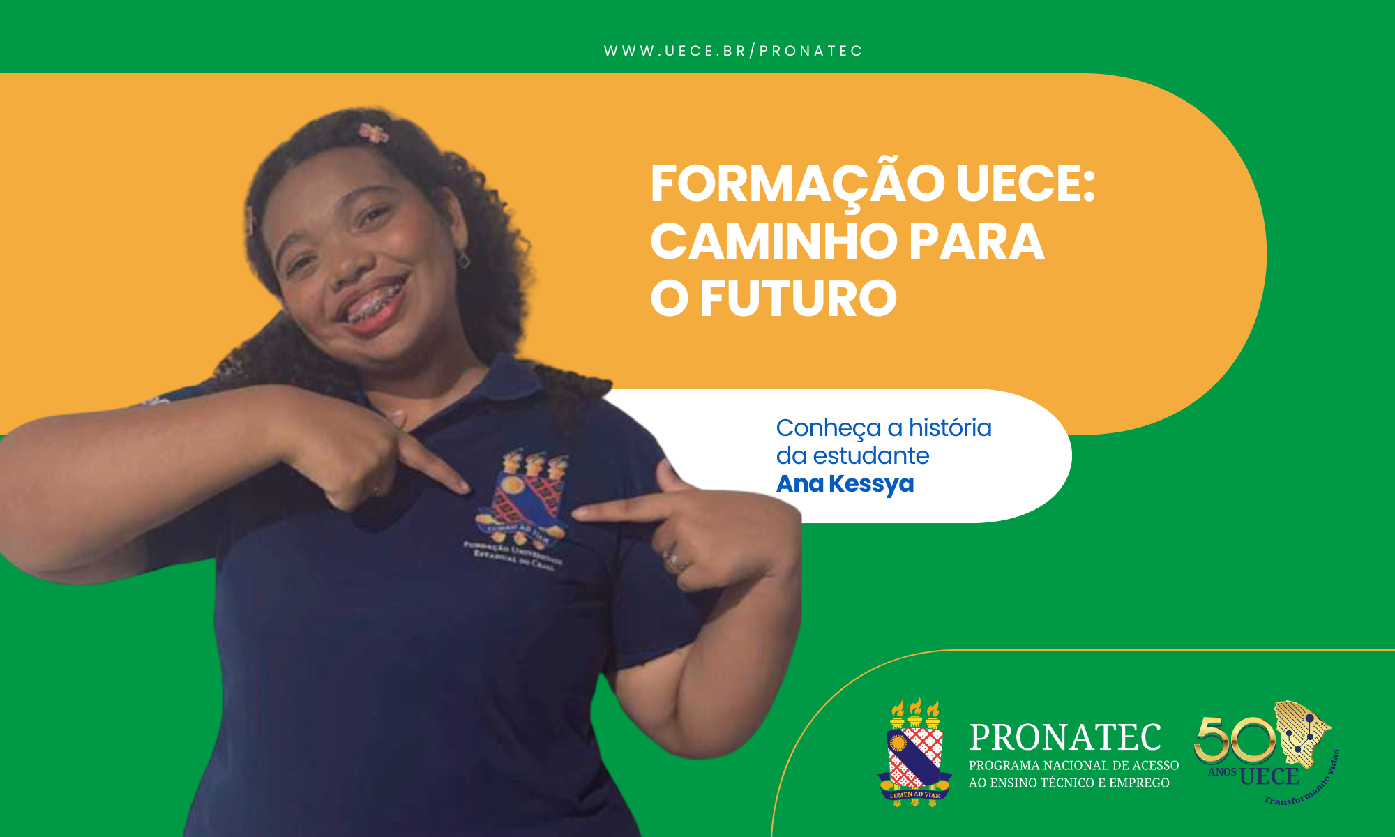 Ana Kessya: oportunidade e aprendizado no curso Técnico em Administração
