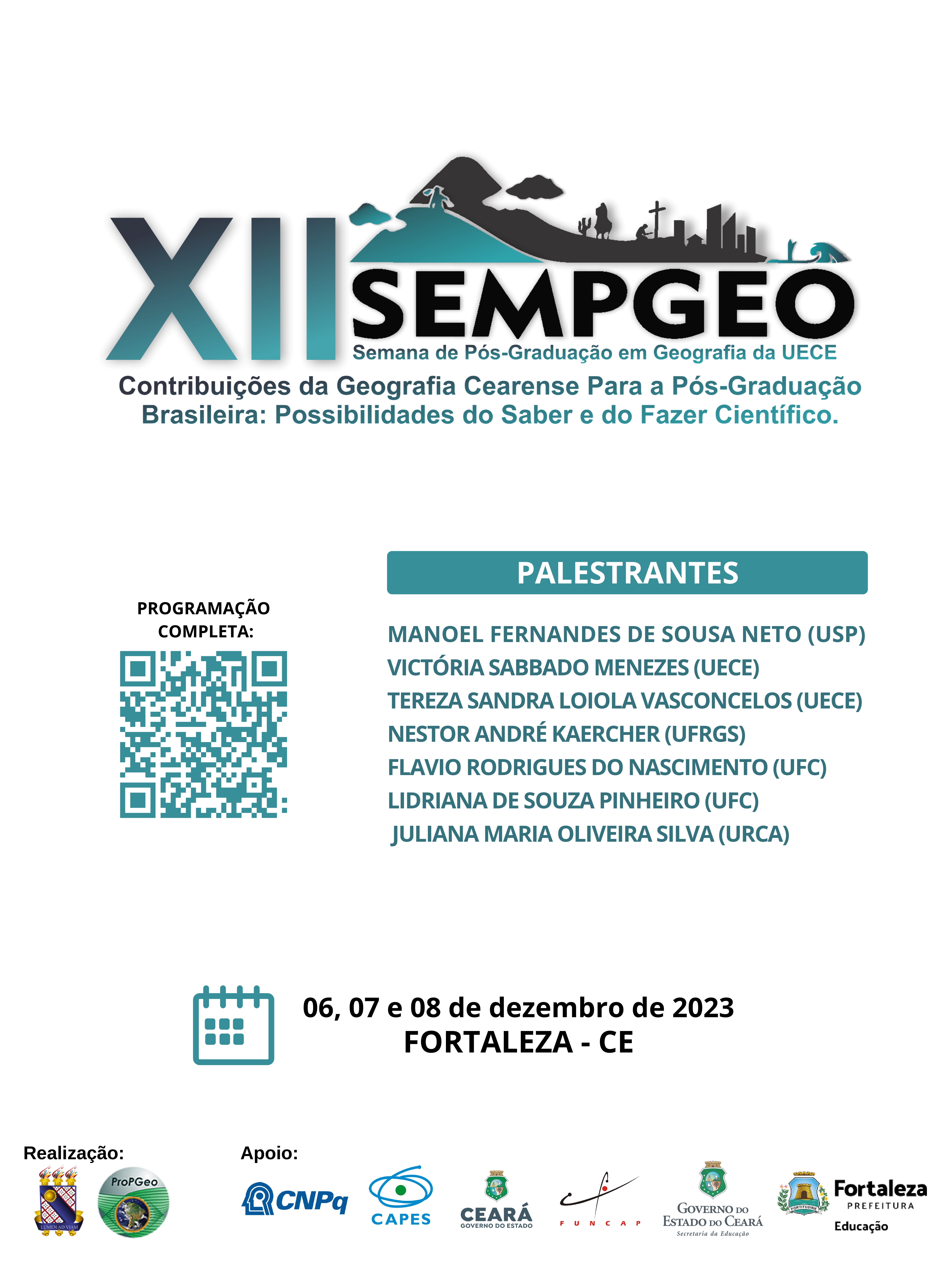 XII  Semana de Pós graduação em Geografia – SEMPGEO 2023