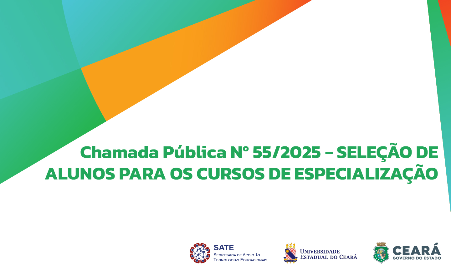 Chamada Pública Nº 55/2025 – SELEÇÃO DE ALUNOS PARA OS CURSOS DE ESPECIALIZAÇÃO