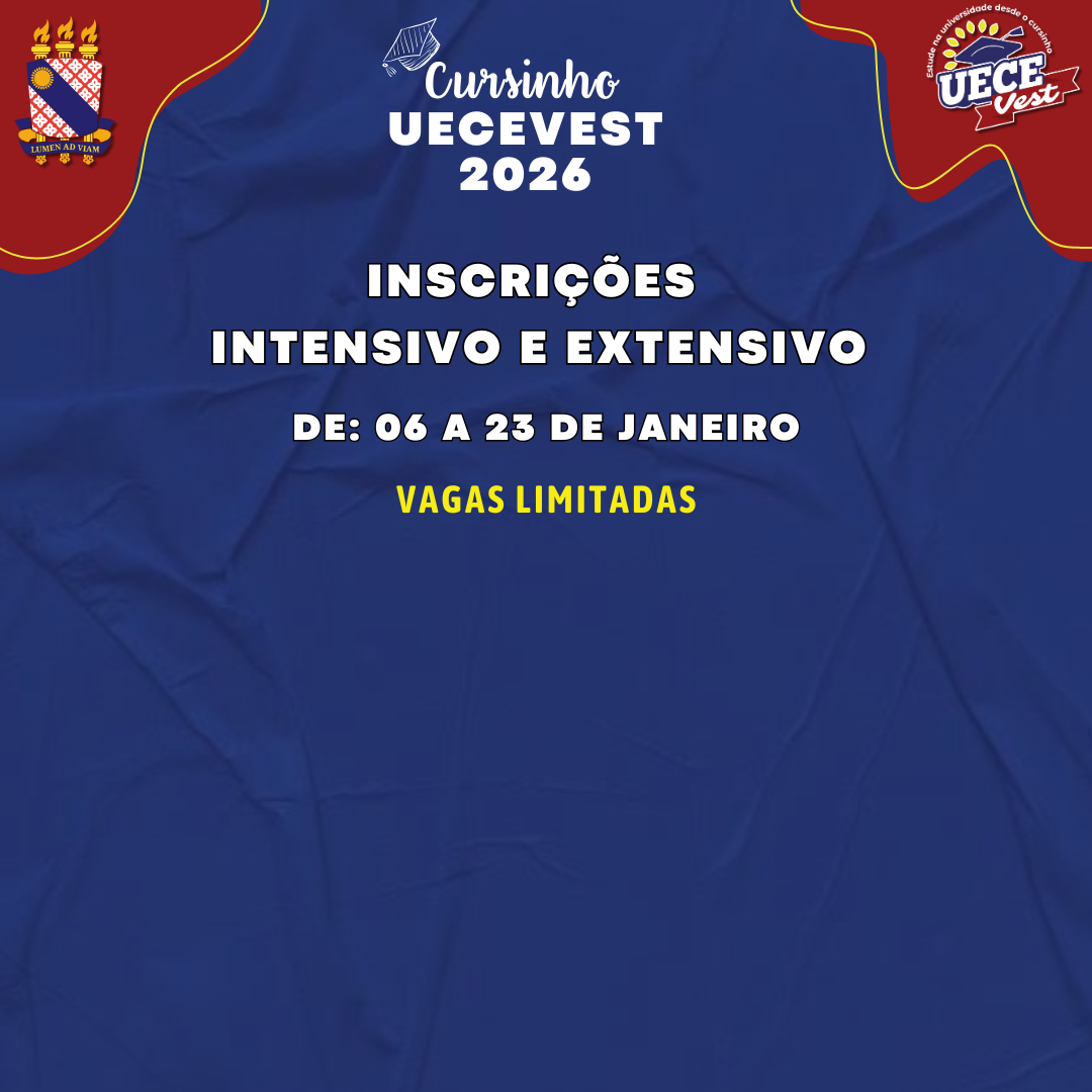 Inscrições UECEVest Intensivo e Extensivo 2026