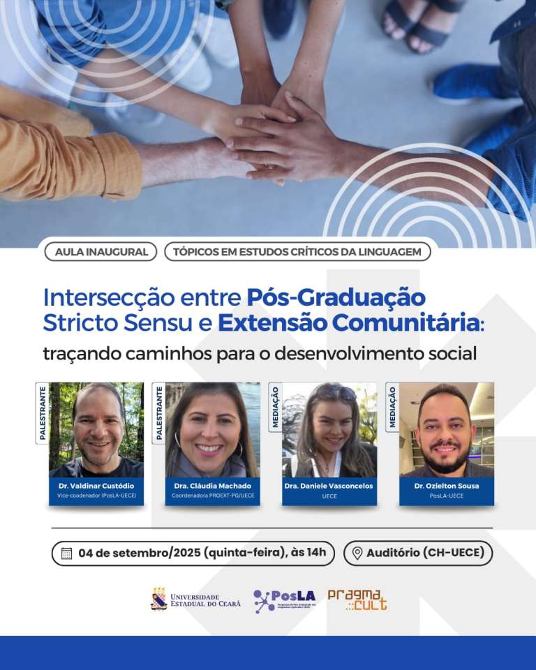 Programa de Pós-Graduação em Linguística Aplicada realiza aula ...