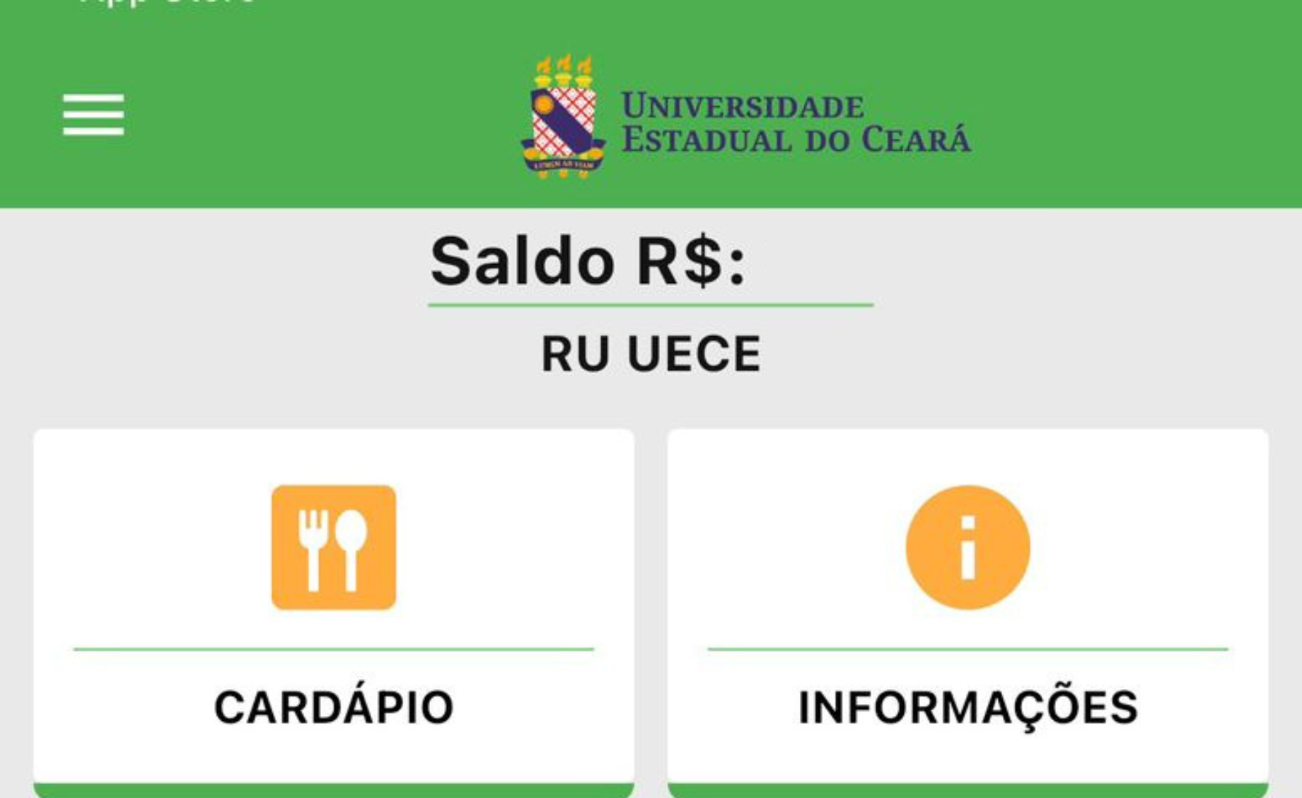 UECEApp: Nova versão libera acesso ao EaD, integra RU do CH e altera política de saldo